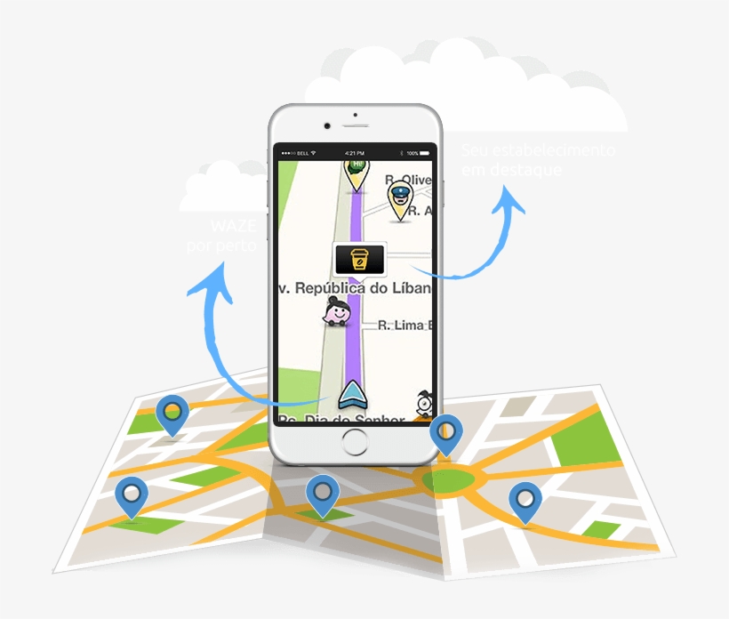 Top Waze - Waze, transparent png