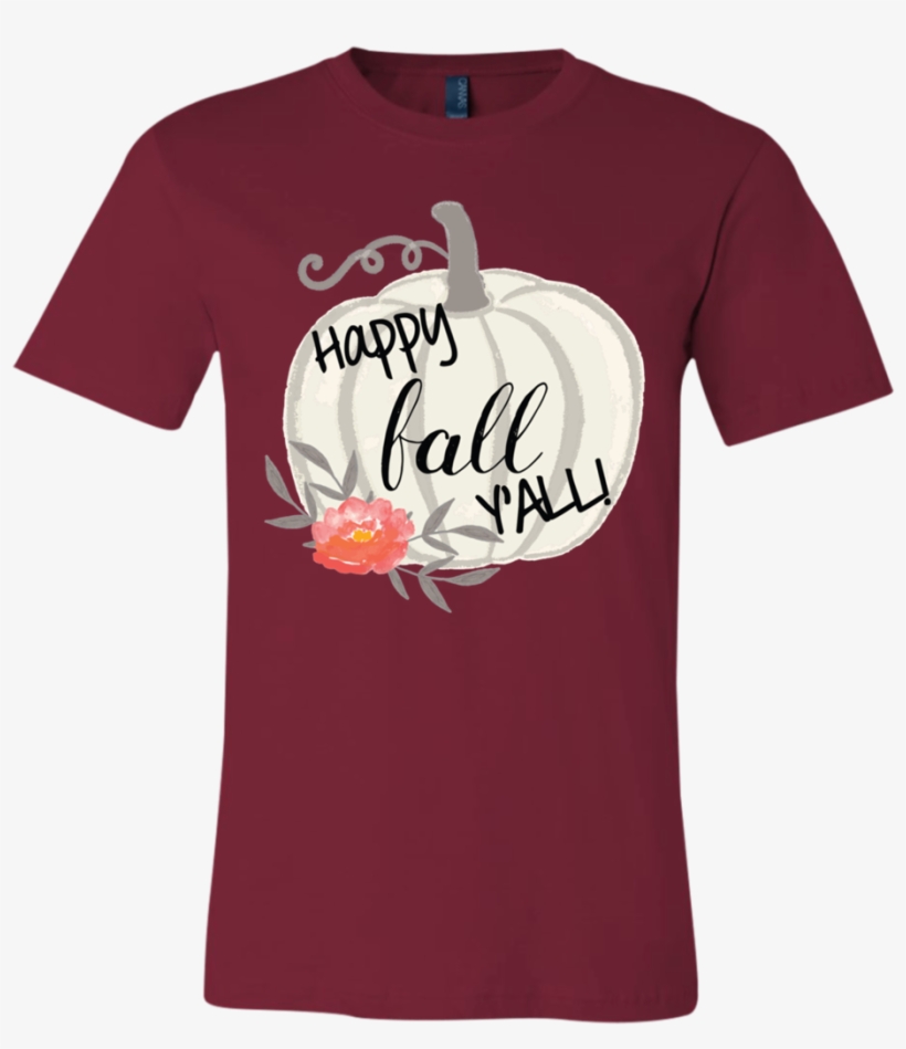 Happy Fall Y'all Watercolor Pumpkin Soft Tee Shirt - Bonnaroo Shirt 2017, transparent png