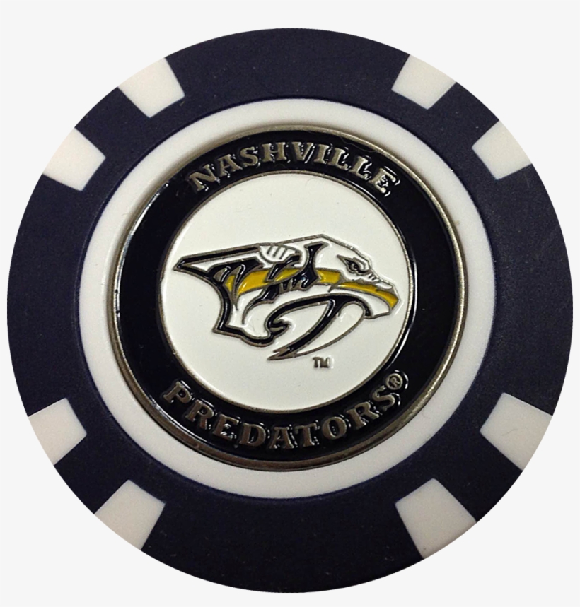 Golf Ball Marker Nhl Nashville Predators - Nashville Predators 3-pack Poker Chip Golf Ball Markers, transparent png