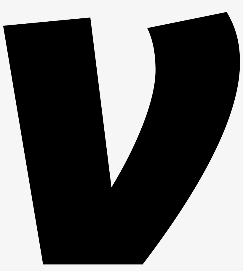 Venmo - Venmo Logo Black And White, transparent png