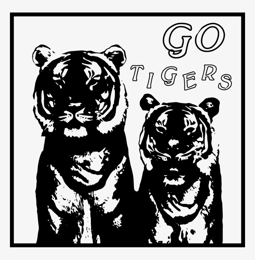 "go Tigers" Illustrated By Maura Rowell - Illustration, transparent png