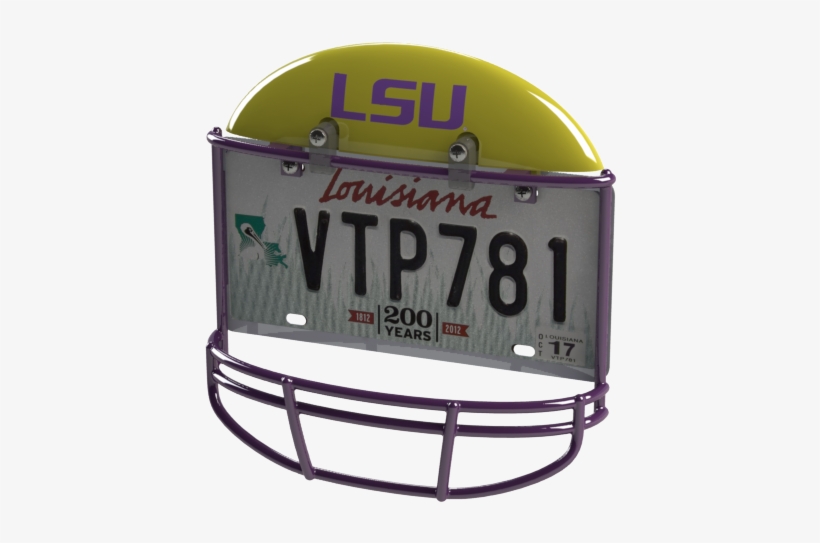 Louisiana State University Helmet - Nfl Helmet License Plate Frame Atlanta Falcons, transparent png
