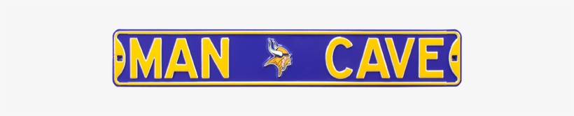 Minnesota Vikings “man Cave” Authentic Street Sign - Pittsburgh Steelers Man Cave Sign, transparent png