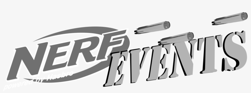 Nerf Logo Diff Logo - Nerf Black And White, transparent png