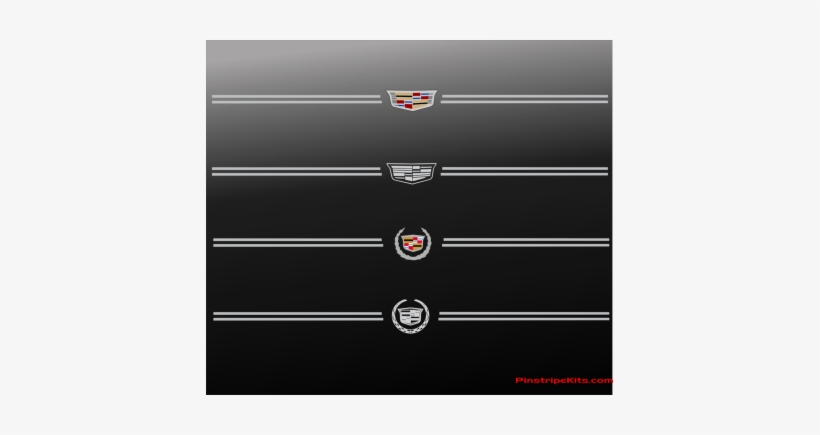 Cadillac Logo Emblem Pinstripe Kit - 2017 Cadillac Escalade With Pinstripes, transparent png