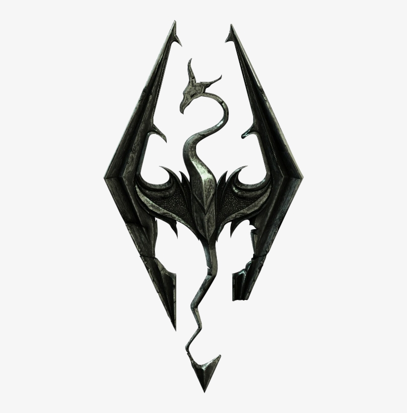 Skyrim - Skyrim Logo Transparent, transparent png