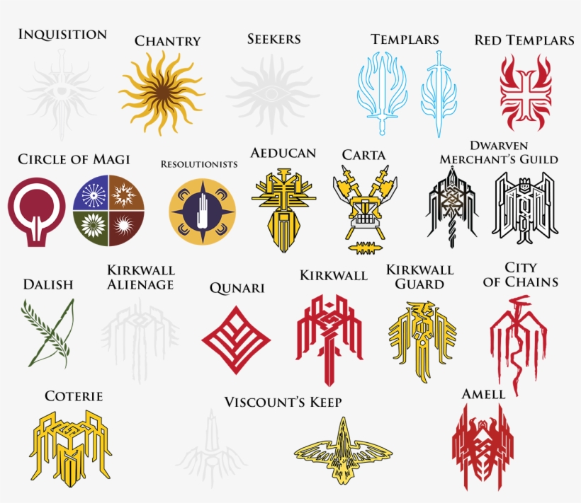 Dragon Age Symbols And Meanings - Dragon Age Symbols, transparent png