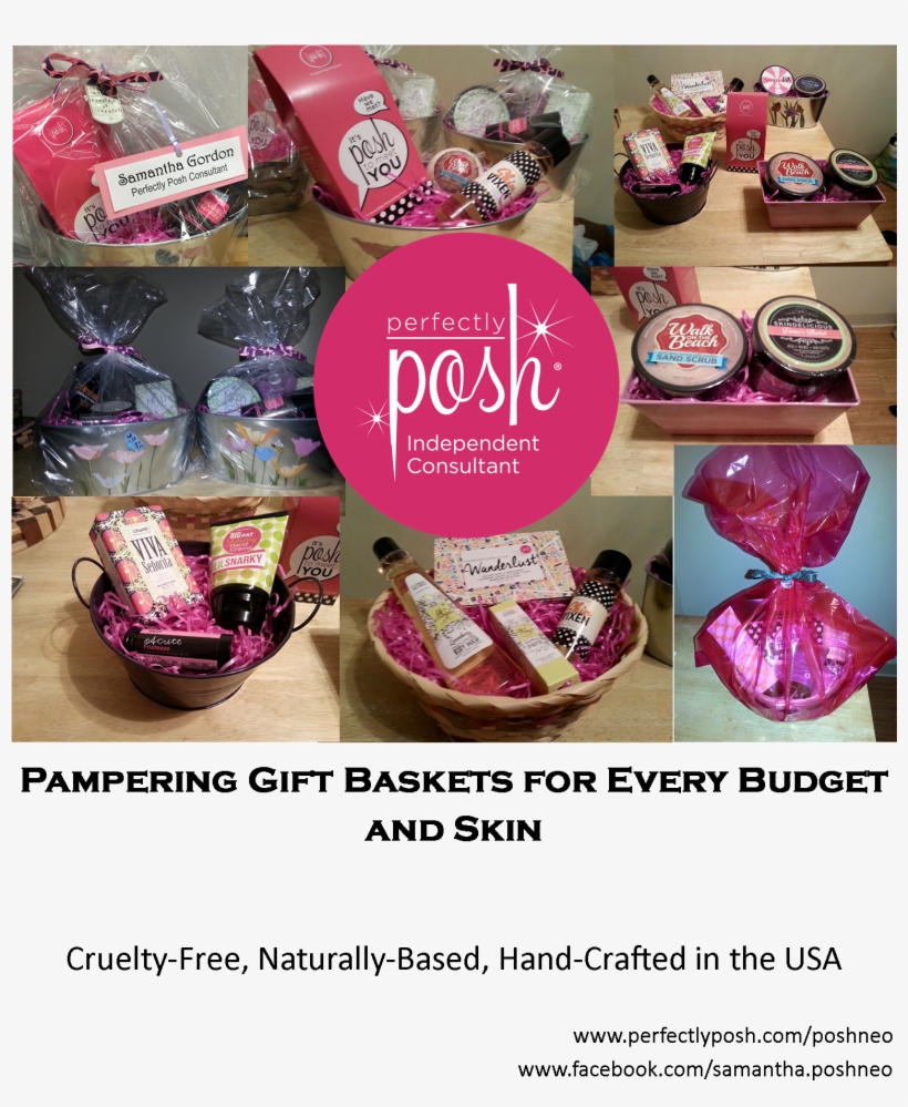 Spring Is In Full Bloom At Posh Neo With Fabulous Pampering - Perfectly Posh Gift Baskets, transparent png