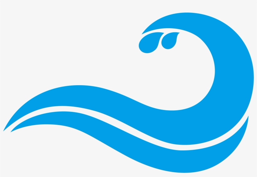Blue Wind Wave Drawing - Wave Drawing, transparent png
