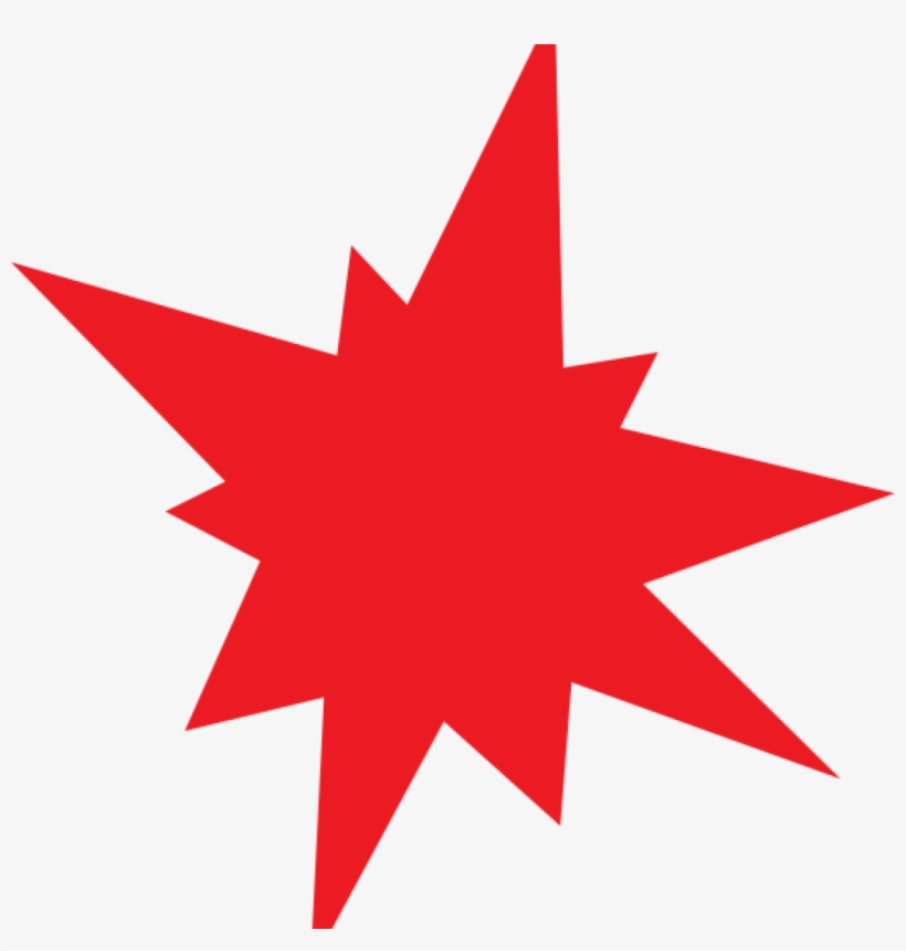 Red Star Clipart Free Clipart Download - Red Explosion Clipart, transparent png