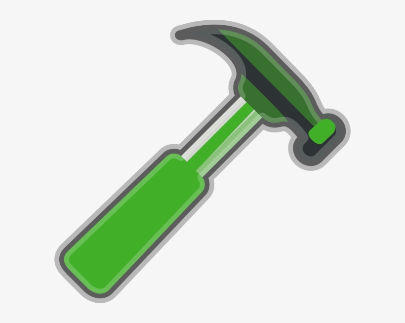 Gray Clip Art At Clker Com Vector - Green Hammer Clipart, transparent png