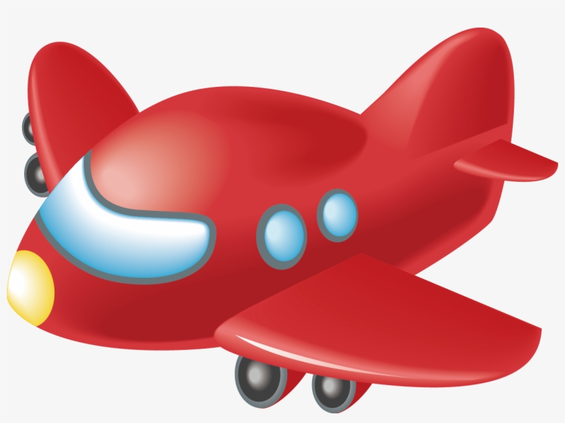Car Clip Art Toy Aircraft Rocket Truck - Red Airplane Cartoon, transparent png