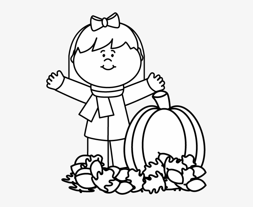 Art Cliparts Black - Fall Clipart Black And White, transparent png