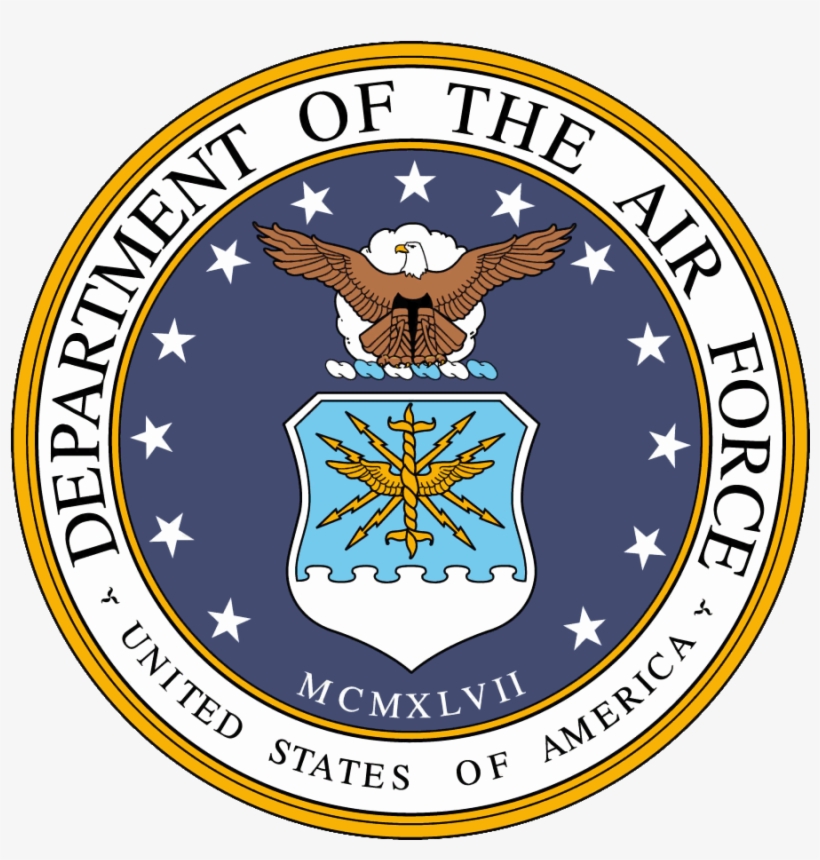 Air Force Shields And Labels With Wings Stock Vector - Seal Of The Air Force, transparent png