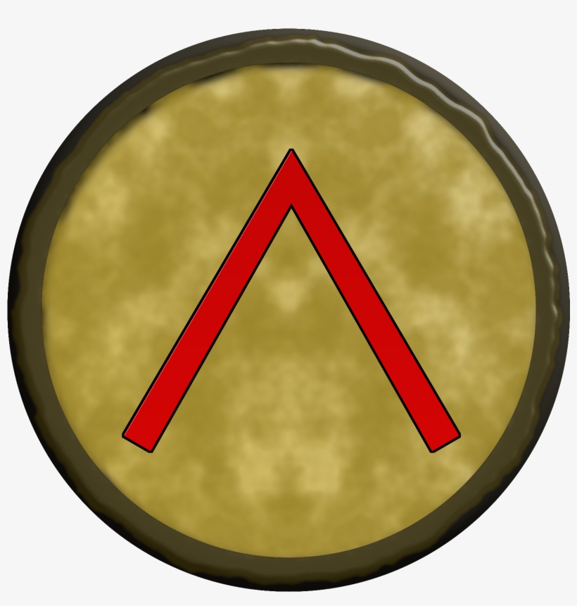 Spartan Shield Png Clip Library Stock - Sparta Symbol, transparent png