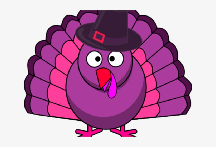 Turkey Clipart Pink - Turkey Cartoon, transparent png