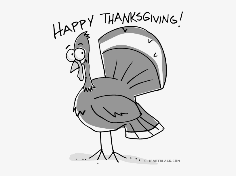 Png Library Clipartblack Com Animal Free Black White - Happy Thanksgiving Clip Art, transparent png
