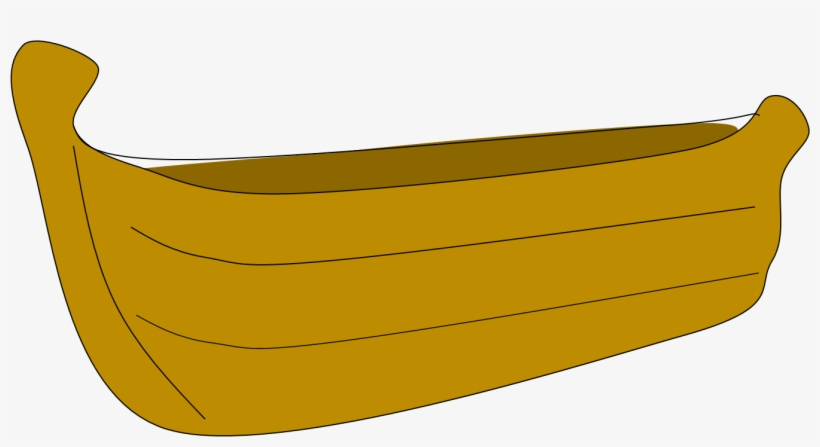 Fishing Boat Clipart Wooden Canoe Cartoon Wooden Canoe 600x298 Png Download Pngkit