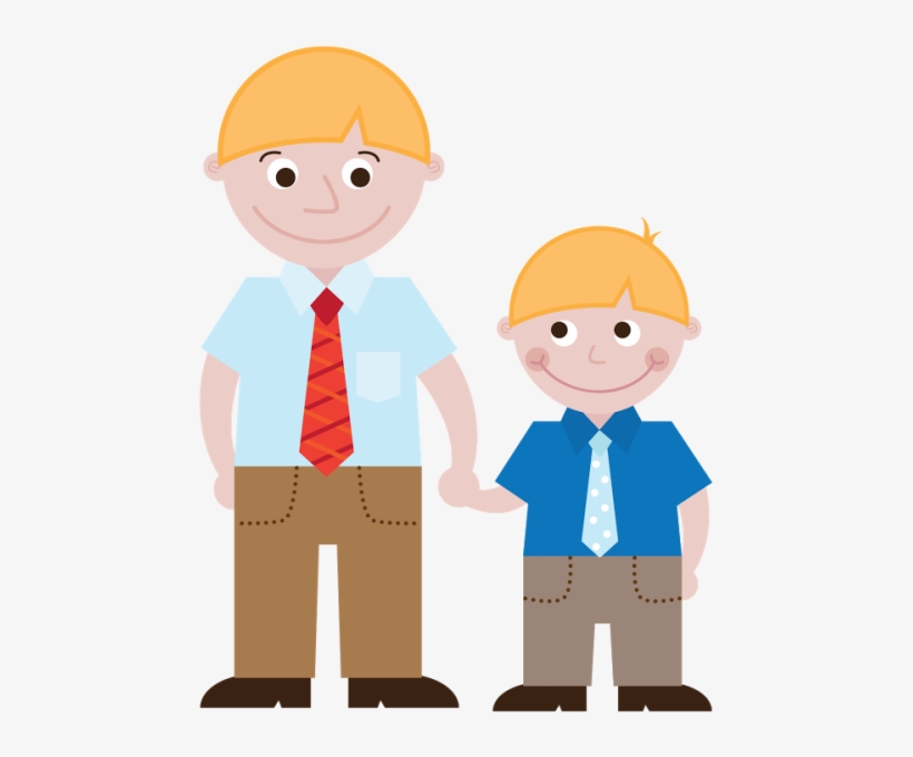 Dad And Child Clipart Png, transparent png