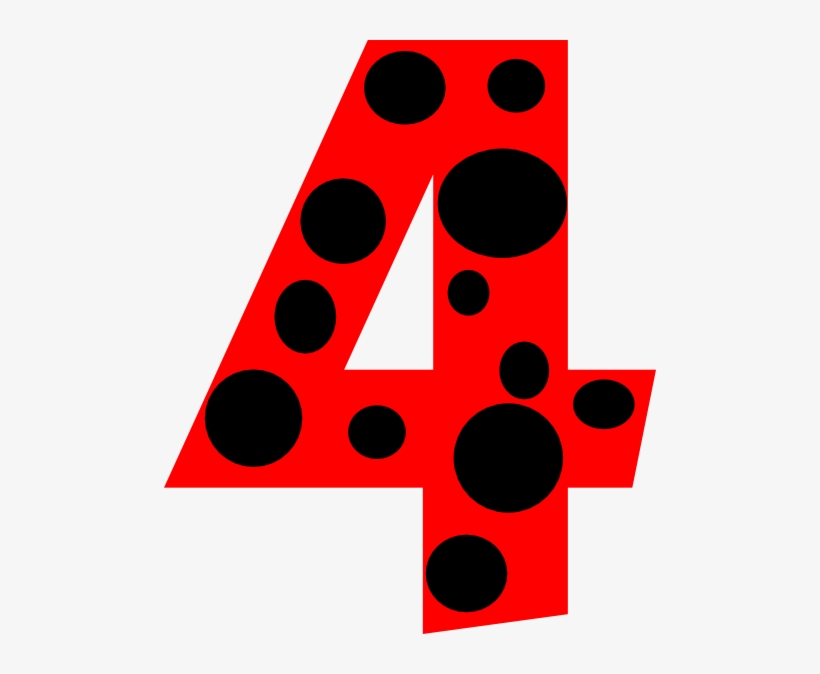 Number 4 Clipart, transparent png