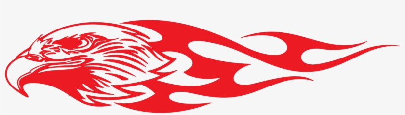 Car Sticker Flame Clip Art - Red Eagle Tribal Png, transparent png