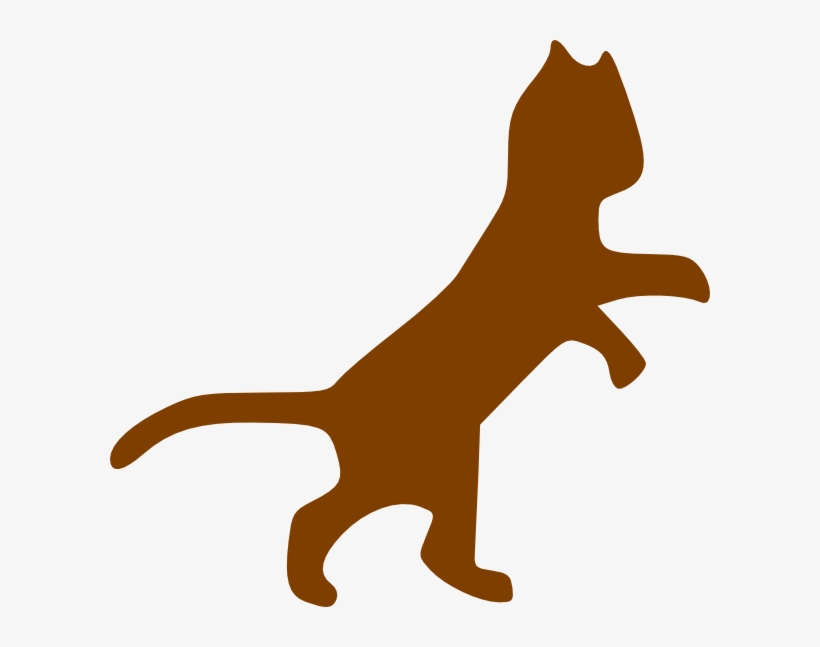 Brown Dancing Cat Svg Clip Arts 600 X 567 Px, transparent png