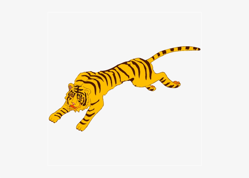 Tiger Running Clipart - Transparent Tiger Stripes Png, transparent png