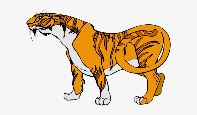 Cartoon Tiger Svg Clip Arts 600 X 402 Px, transparent png