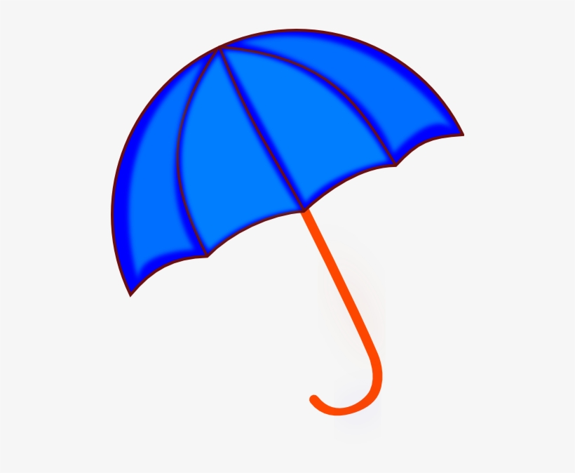 Blue Umbrella Svg Clip Arts 504 X 600 Px, transparent png