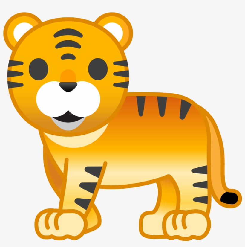 Emoji Clipart Tiger - Tigre Emoji Png, transparent png
