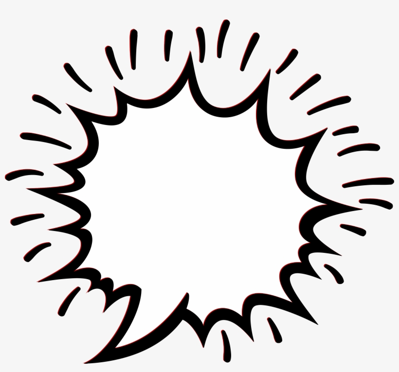 Explotion Empty Comic Bubbles Rain Clipart Png Image - Circle, transparent png