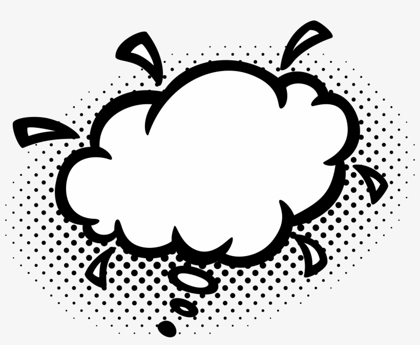 Empty Comic Bubbles Rain Clipart Png Image Download, transparent png