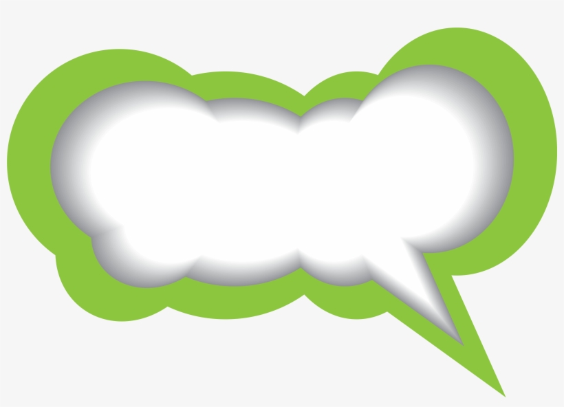 Speech Bubbles Green Png, transparent png