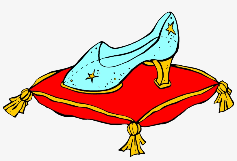 Microsoft Cliparts Pillow - Glass Slippers Clipart, transparent png