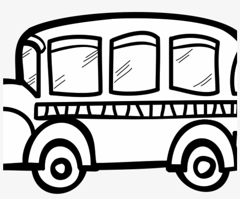 School Bus Clipart Black And White Mountain Clipart - Bus Clipart Black And White, transparent png