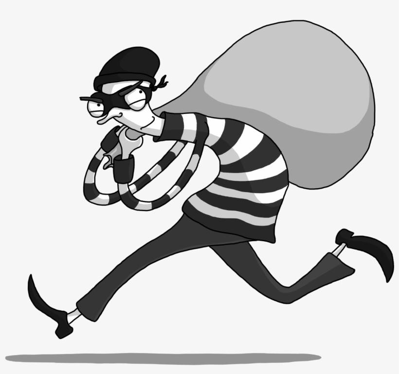 Monster Waves Clipart Accounting - 3 Bank Robber Cartoon, transparent png