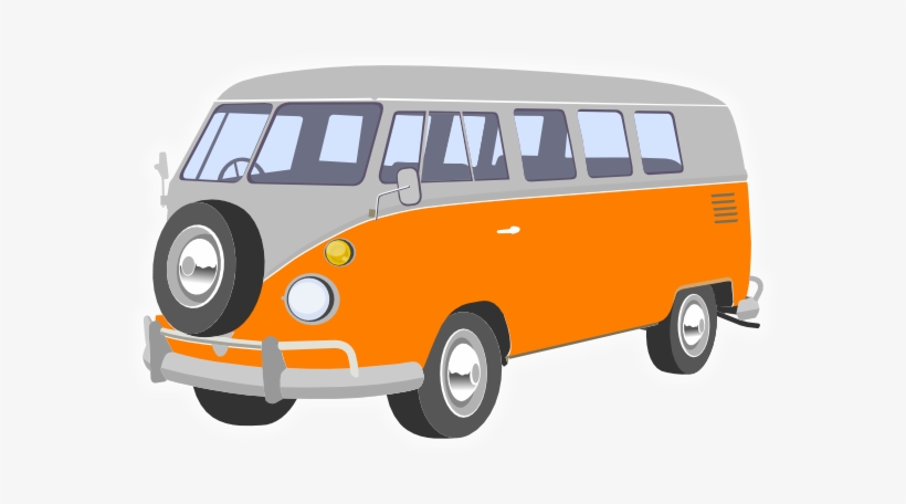 Vw Bus Clipart - Volkswagen Van Clipart, transparent png