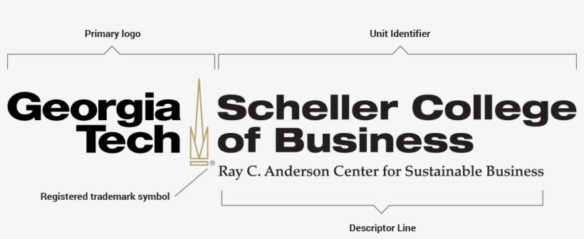 Combined Logo Diagram - Georgia Tech Scheller College Of Business Logo, transparent png