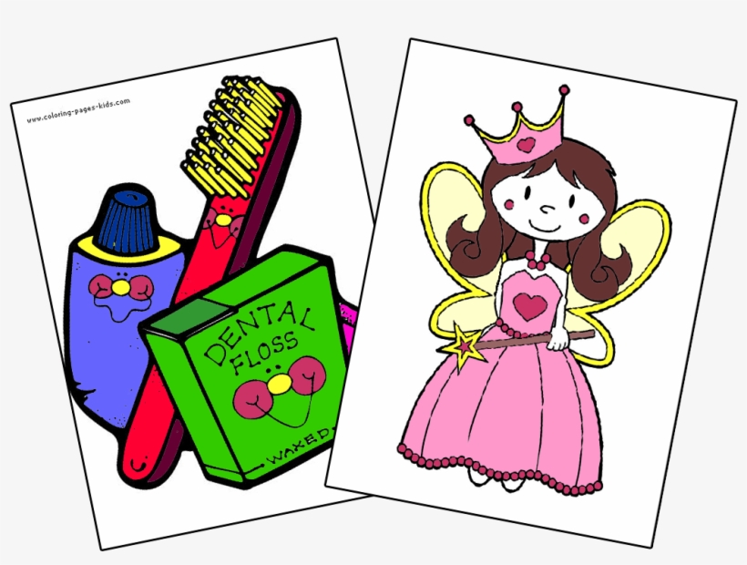 Coloring Pages - 3drose Cute Country Style Dental Tools - Wall Clock,, transparent png