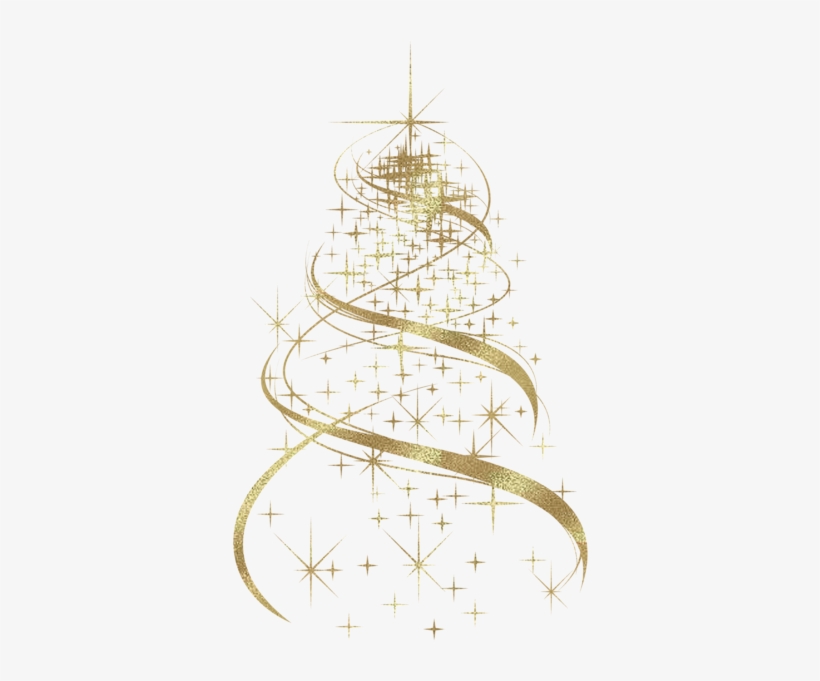 Png Download Transparent Golden Tree Decoration Png - Transparent Christmas Decorations Png, transparent png