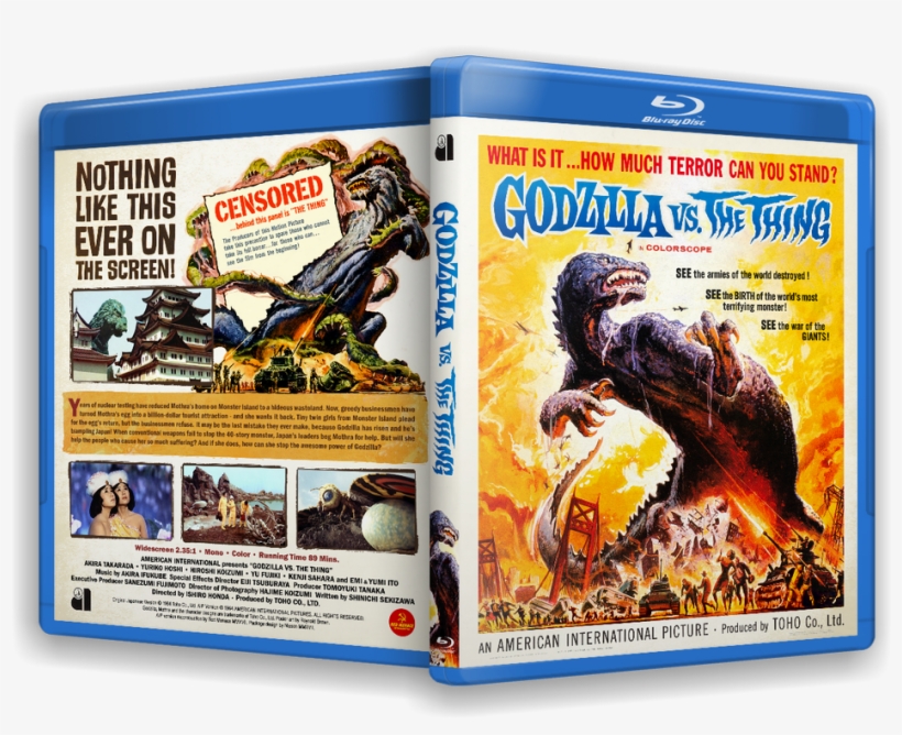Click This Bar To View The Full Image - Poster: Godzilla Vs. The Thing, 76x102cm., transparent png