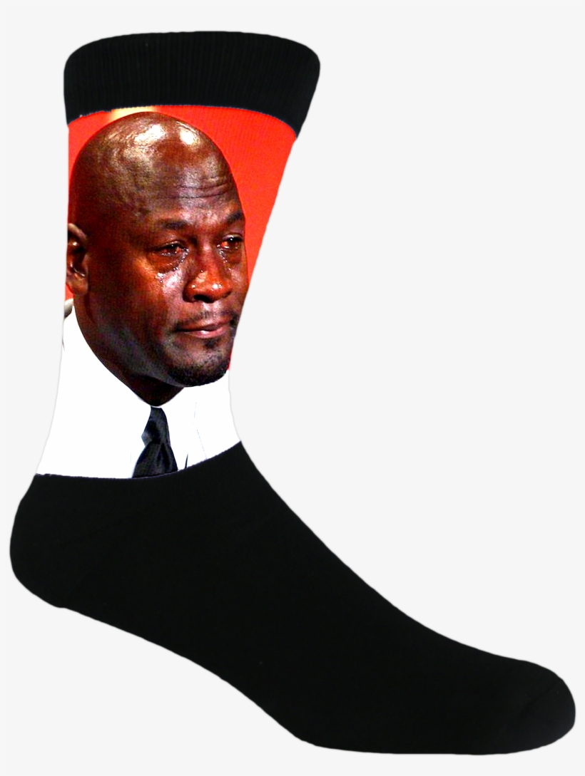 Crying Jordan - Crying Socks, transparent png