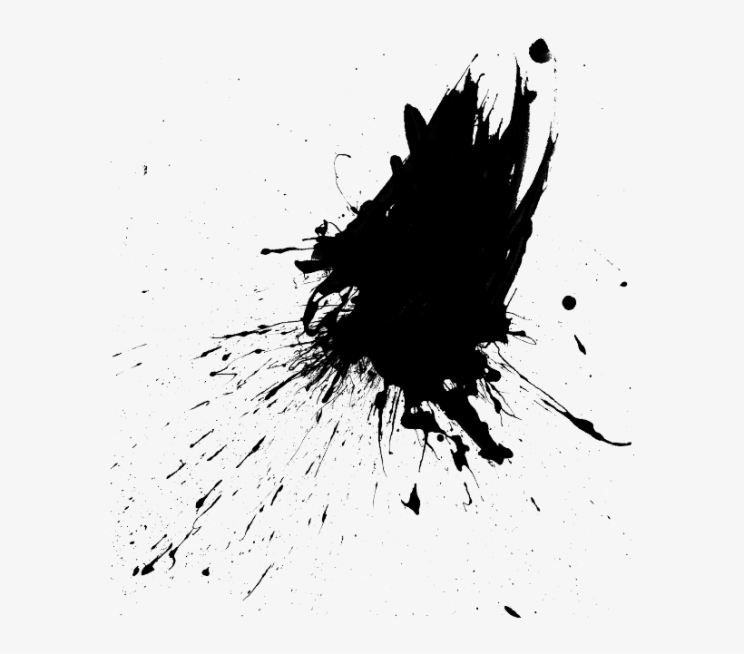 Paint Splatter Splash Ink Drop Splattered, Drip Silhoue - Bird Poop Splatter Transparent, transparent png