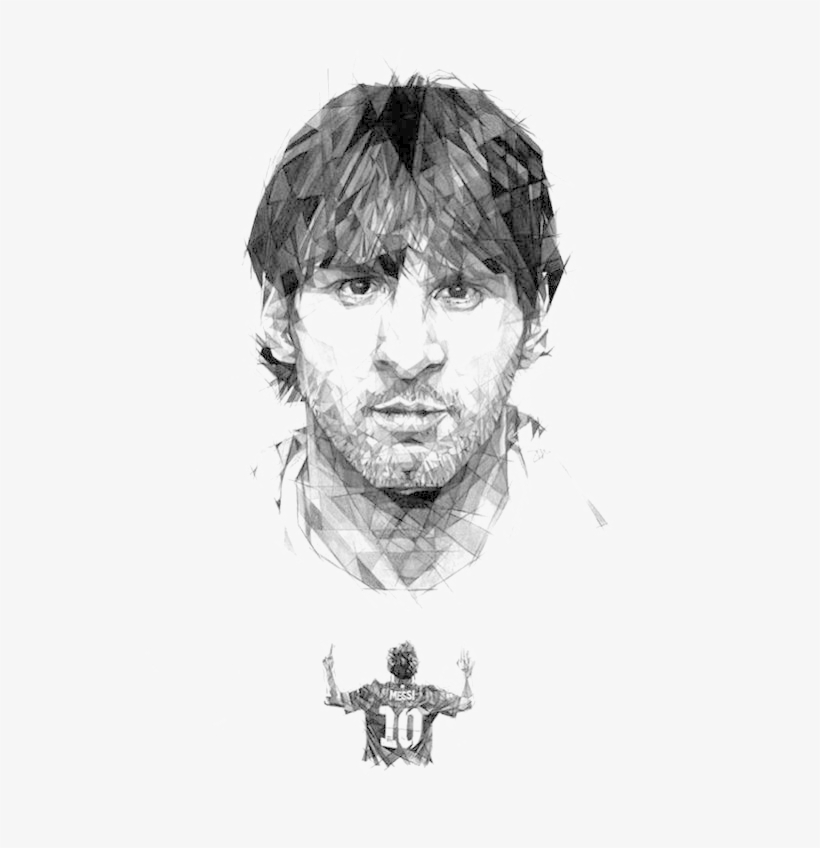 Lionel Messi Fc Barcelona Argentina National Football - Maradona Hd Sketch, transparent png