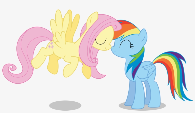 Fluttershy - Fluttershy Et Rainbow Dash Pony, transparent png