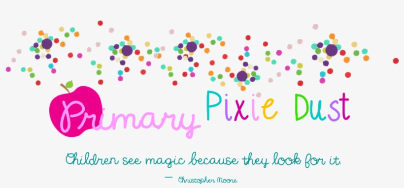 Primary Pixie Dust Header, transparent png