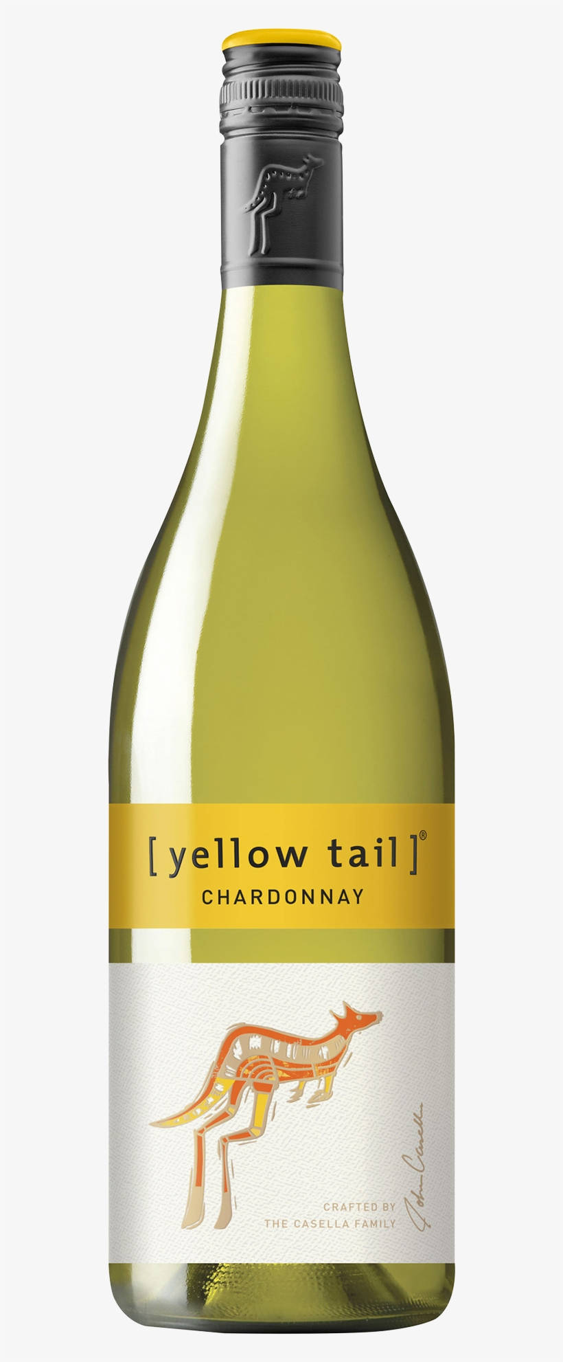 Yellow Tail Chardonnay Bottle - Yellow Tail Moscato 750ml, transparent png