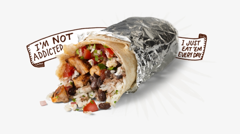 A Chipotle Burrito $9 - Chipotle Burritos, transparent png