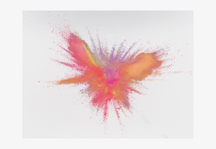Explosion Of Color Png - Color Powder Makeup Explosion Png, transparent png