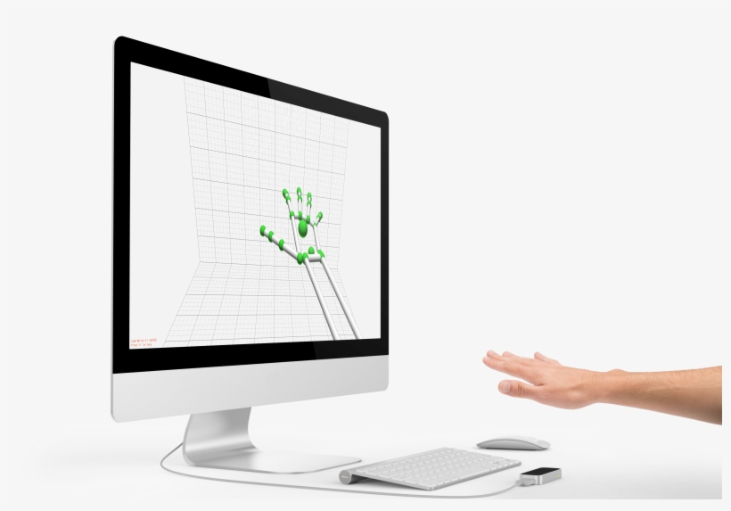 Leap Motion In Action With A Hand Positioned Over The - Leap Motion, transparent png
